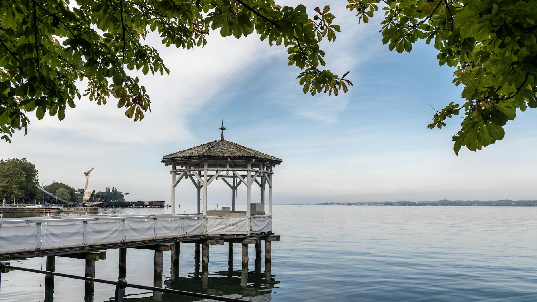 Blick auf den Bodensee bei Bregenz
